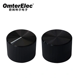 Solid aluminum knurled knob