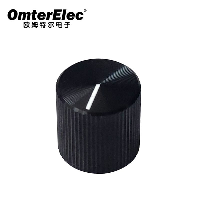 aluminum knobs black