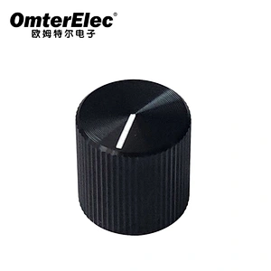 aluminum knobs black