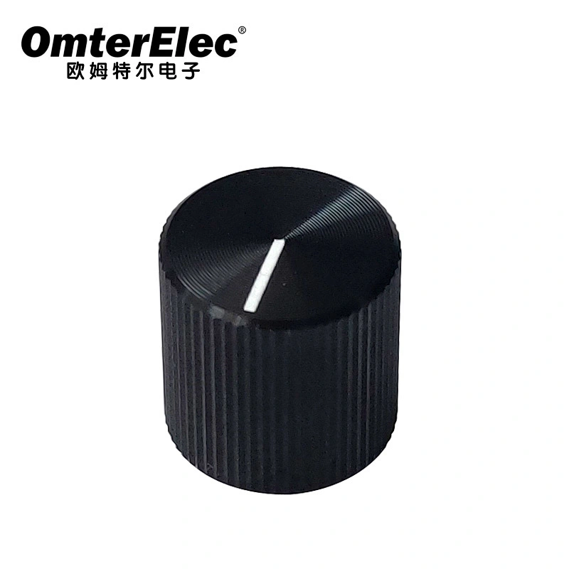 aluminum knobs black