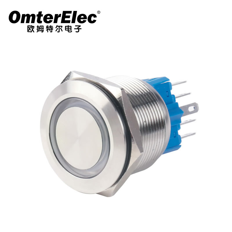 25A Double Knife Ring Type  ring push button switch momentary