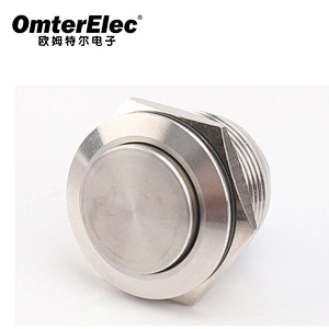 19MM high head solder pins metal push button switch
