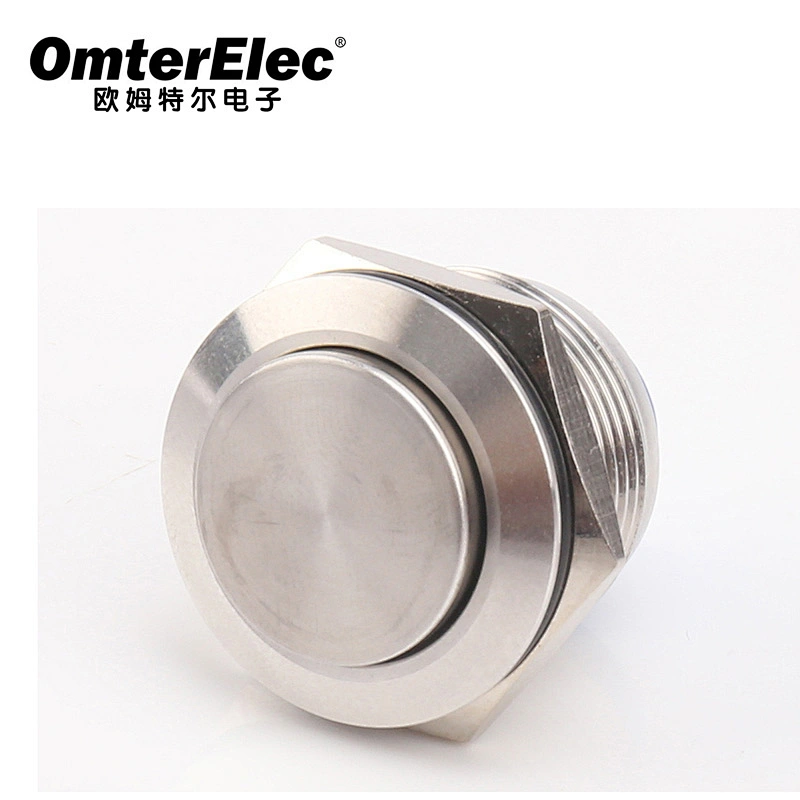 19MM high head solder pins metal push button switch