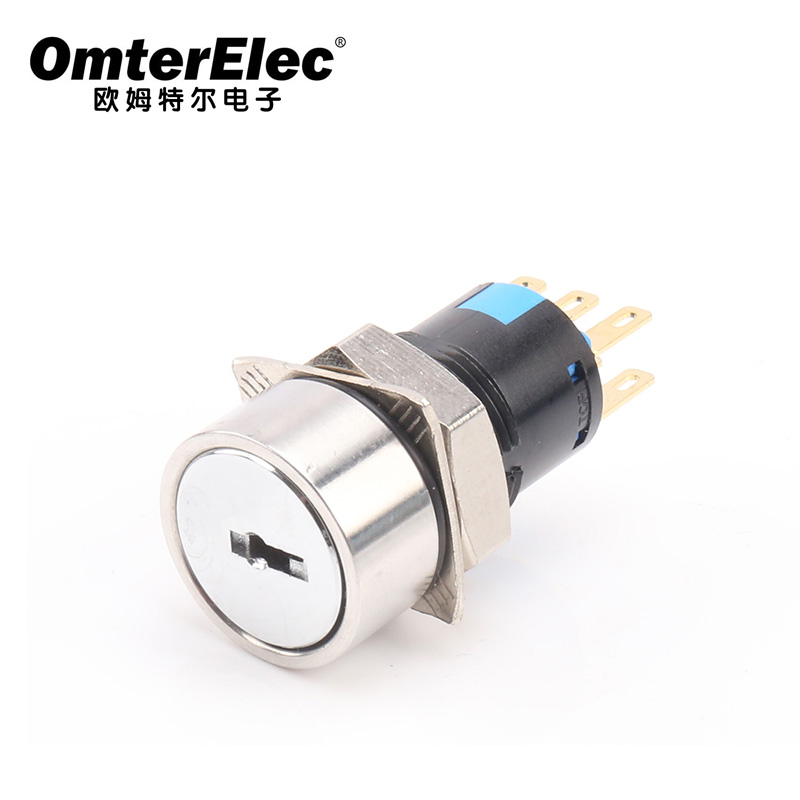 16MM key button 2-speed 3-speed self-locking reset
