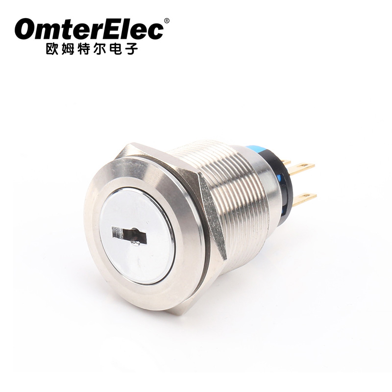 22MM key button 2-speed 3-speed self-locking push button switch