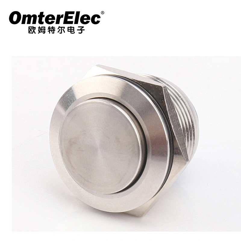 19MM high head screw pin metal push button