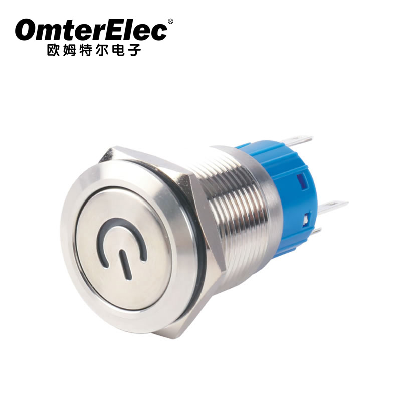 19C with power light  metal push button switch