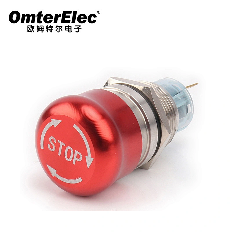 19MM metal emergency stop button