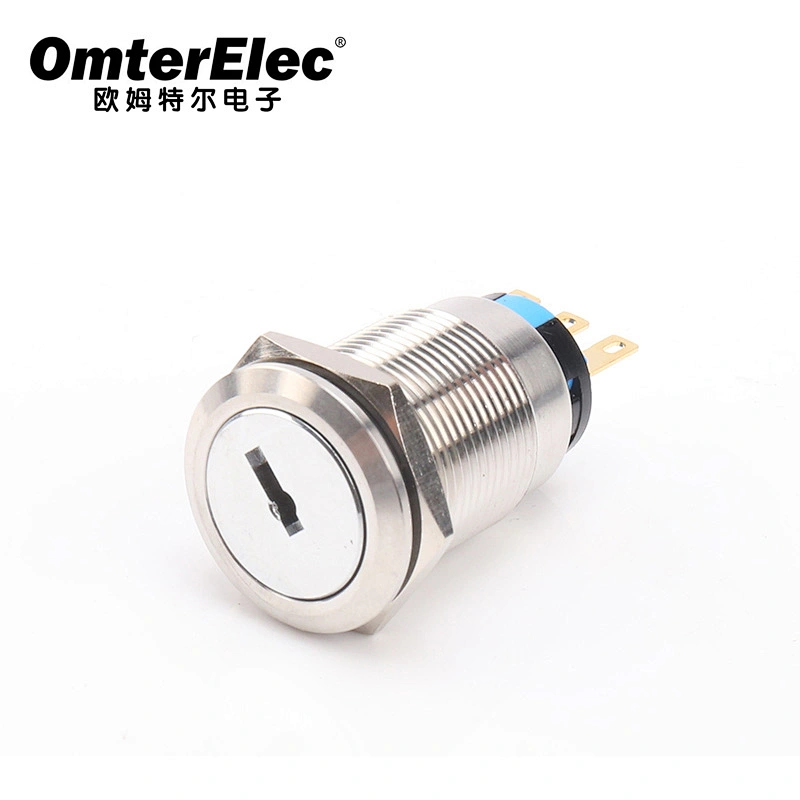19MM key button 2-speed 3-speed self-locking reset