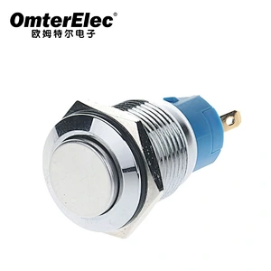 16 No light high head NC NO  push button reset switch