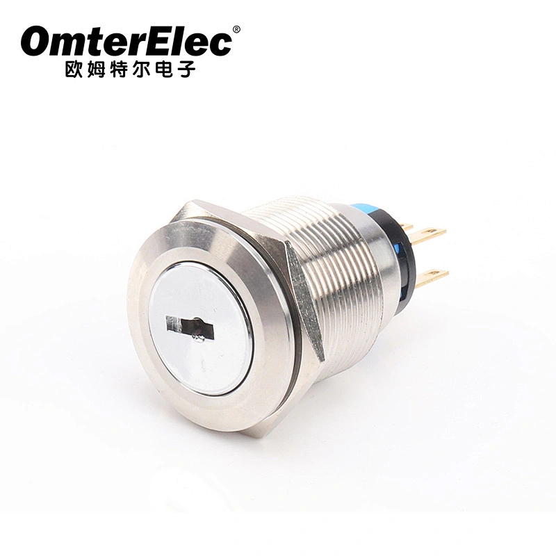 25MM key button 2-speed 3-speed self-locking switch push button switch key