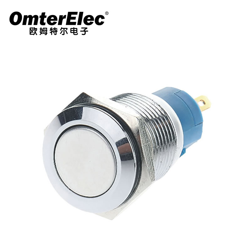 16F No light flat head NC NO CE, RoHS  Silver contact