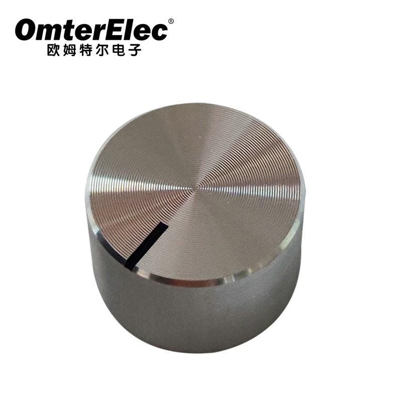 Silver Aluminum knob smooth surface 18mm