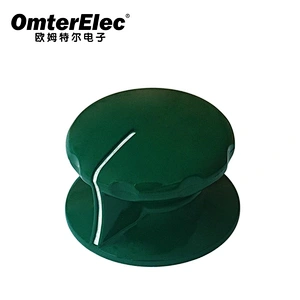 custom rca bass knob green