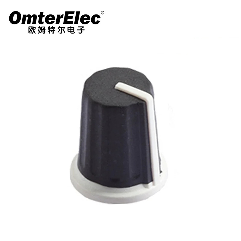 rubber knob for 18T knurled shaft
