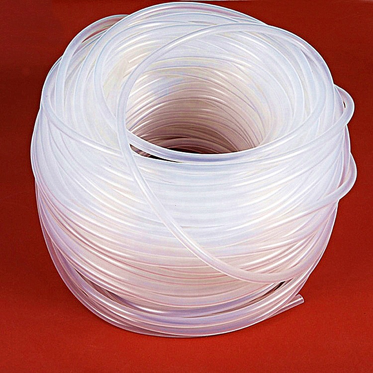 Heat resistant thin wall soft transparent silicone rubber tubing