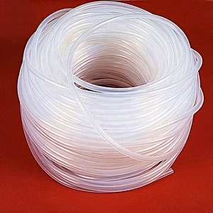 Heat resistant thin wall soft transparent silicone rubber tubing