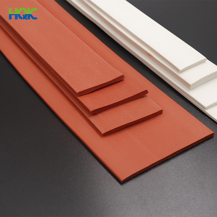 High temperature resistant flat square sponge foam silicone seal strip