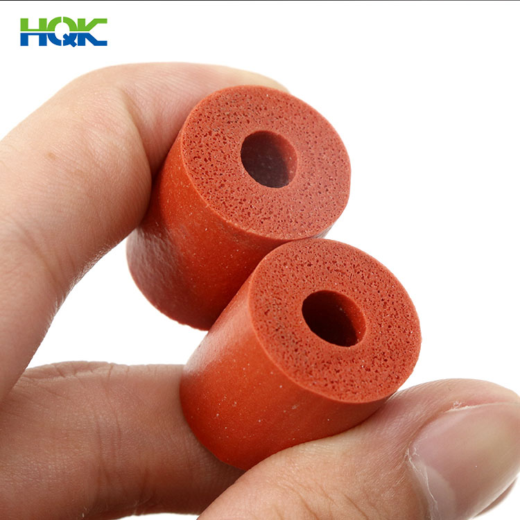 Heat Resistant Silicone Extruded Rubber Seal Foam Sponge Tube