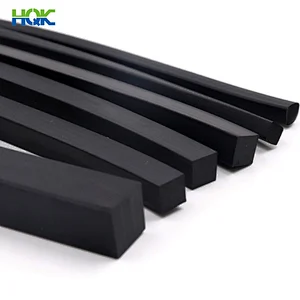 Heat Resistant Fluororubber Extruded FKM Square Cord/Strip