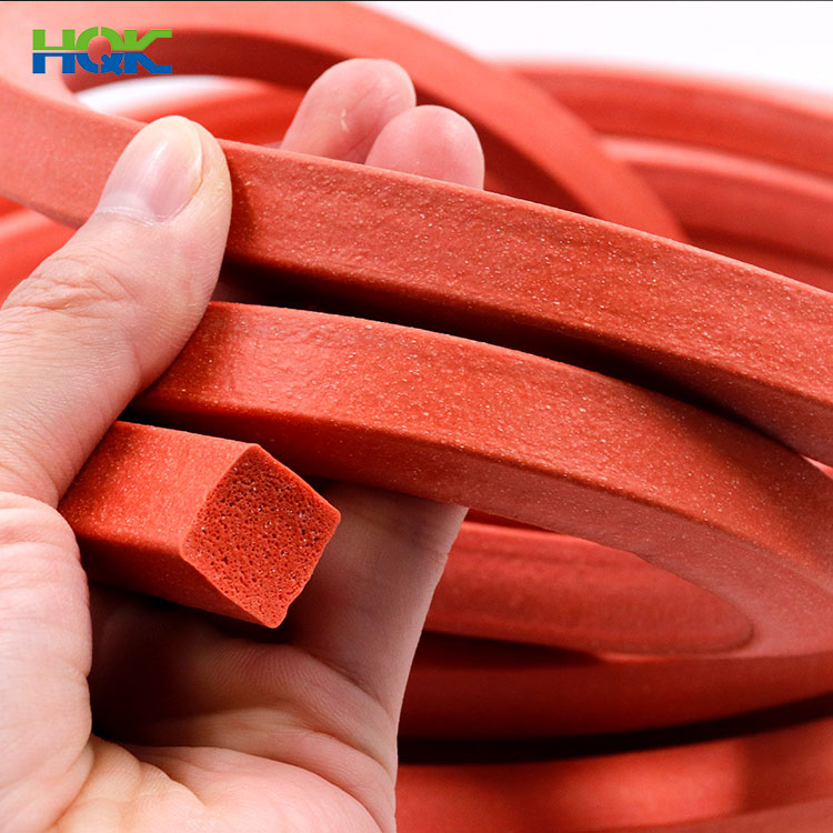 High temperature resistant silicone foam rubber strip seal