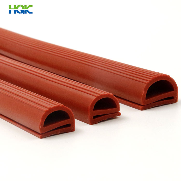 E Shape Silicone Extrusion Rubber Seal Strip Gasket For Door Seal