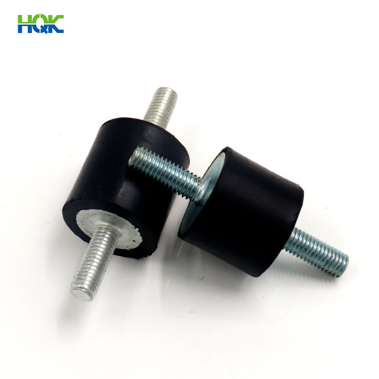 VV type Shock Absorber Rubber Damper With Thread Bolt