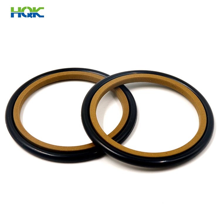 High Quality Durable Black Yellow PTFE+FKM Step Seal