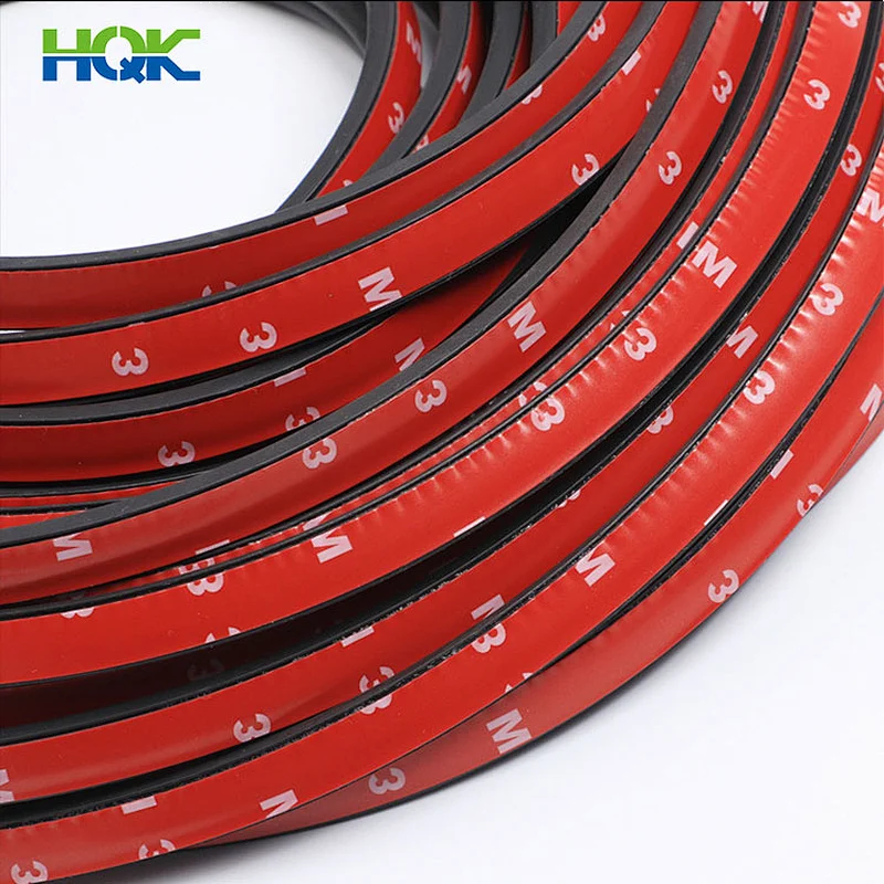 Five-hole new B-type car door sound insulation seal strip rubber strip