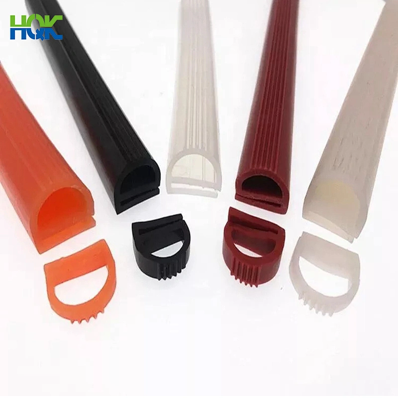 Customized Heat & Low Temperature Resistant E P Shaped Silicone Rubber Seal Strip for Oven Door Seal