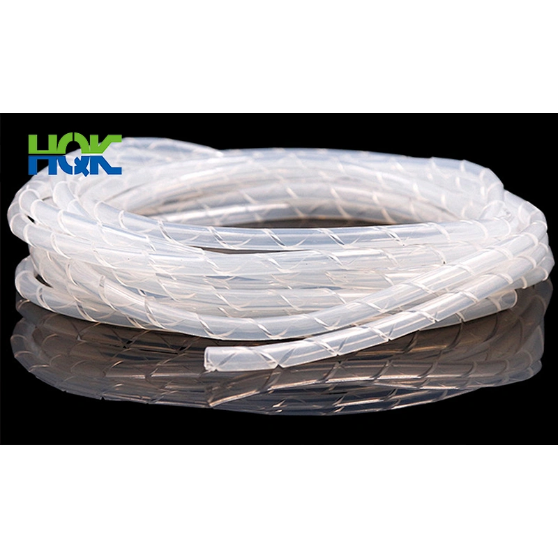 High temperature resistant coil tube silicone wire tube winding flame retardant network cable protective tube