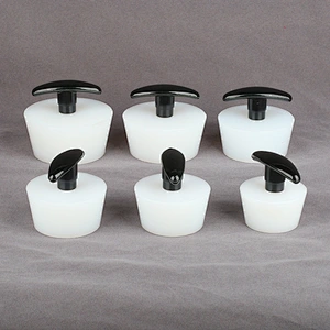 Custom molded bathtub water bottle rubber sink stopper