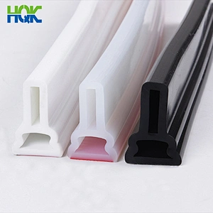 Custom silicone rubber seal strip high temperature resistance reusable different special-shaped silicone tube strip