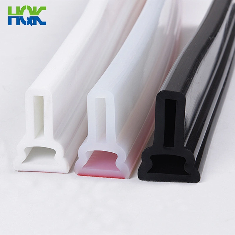 Custom silicone rubber seal strip high temperature resistance reusable different special-shaped silicone tube strip