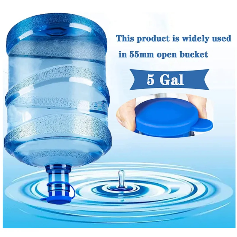 5 Gallon Water Jug Cap Silicone Leak and Spill Resistant Replacement Caps Plug