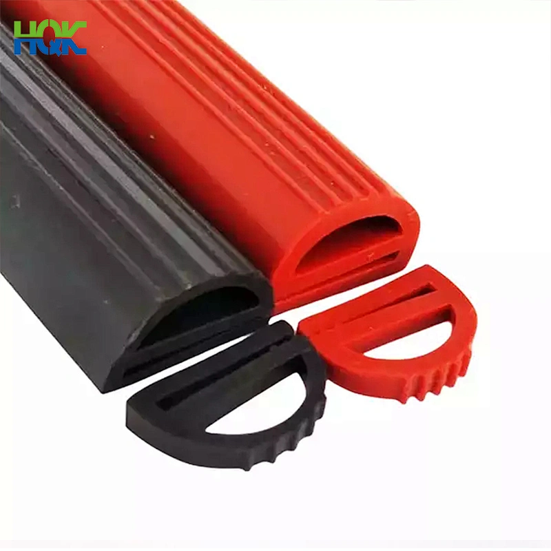 Customized Heat & Low Temperature Resistant E P Shaped Silicone Rubber Seal Strip for Oven Door Seal