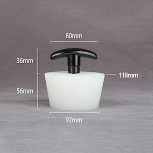 Custom molded bathtub water bottle rubber sink stopper
