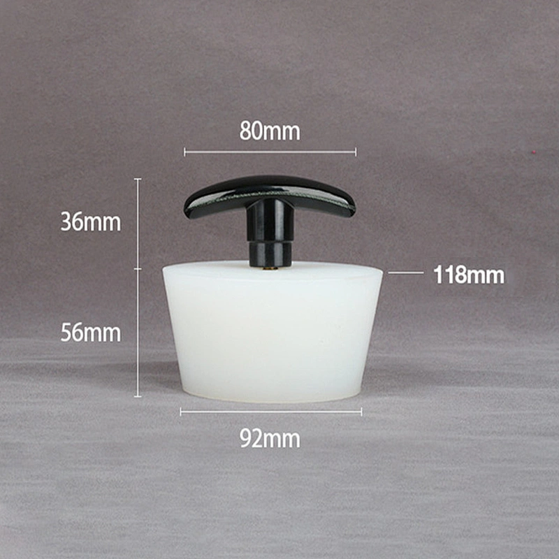 Custom molded bathtub water bottle rubber sink stopper