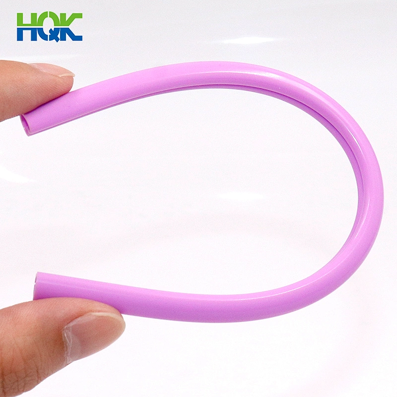 Tube en silicone transparent de haute qualité en forme de coeur tube en silicone de qualité alimentaire résistant à la chaleur et à haute température