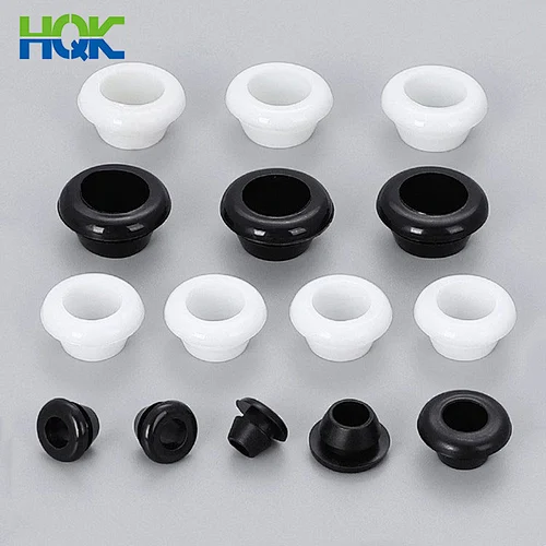 Custom mold clear silicone black rubber pipe grommet plugs