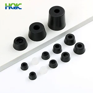 Shock-absorbing environmental protection rubber feet with gaskets for furniture
