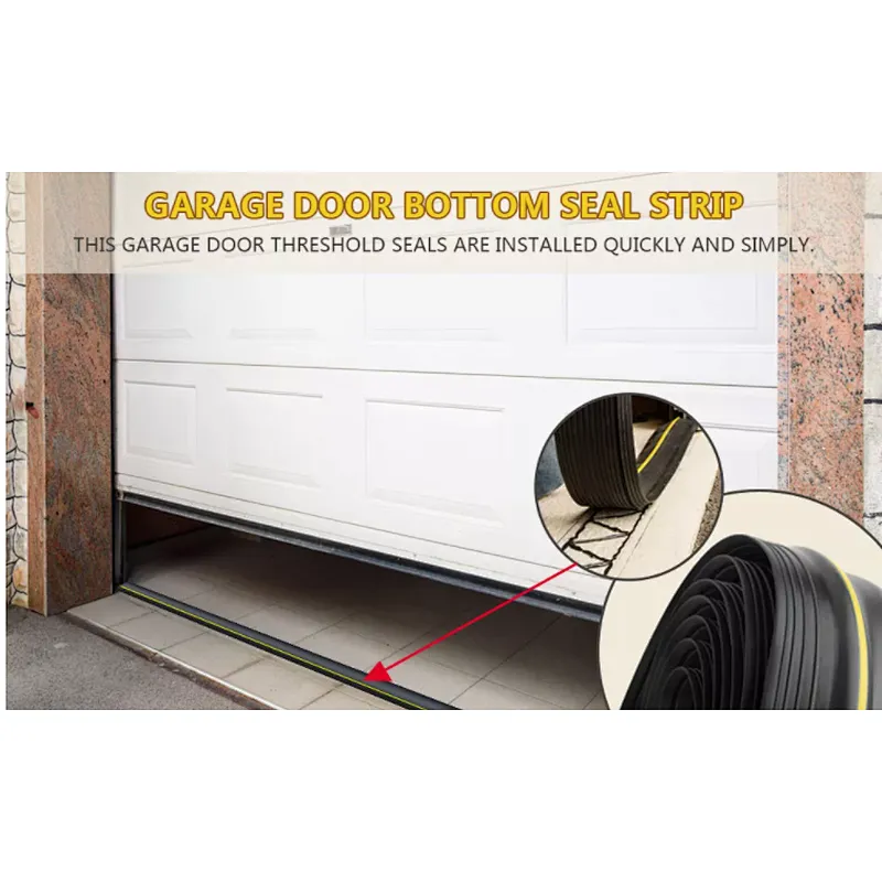 Weather defender garage door threshold rubber seal