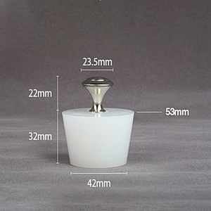 Custom molded bathtub water bottle rubber sink stopper