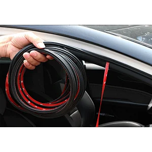 Five-hole new B-type car door sound insulation seal strip rubber strip