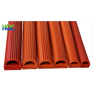 Customized Heat & Low Temperature Resistant E P Shaped Silicone Rubber Seal Strip for Oven Door Seal