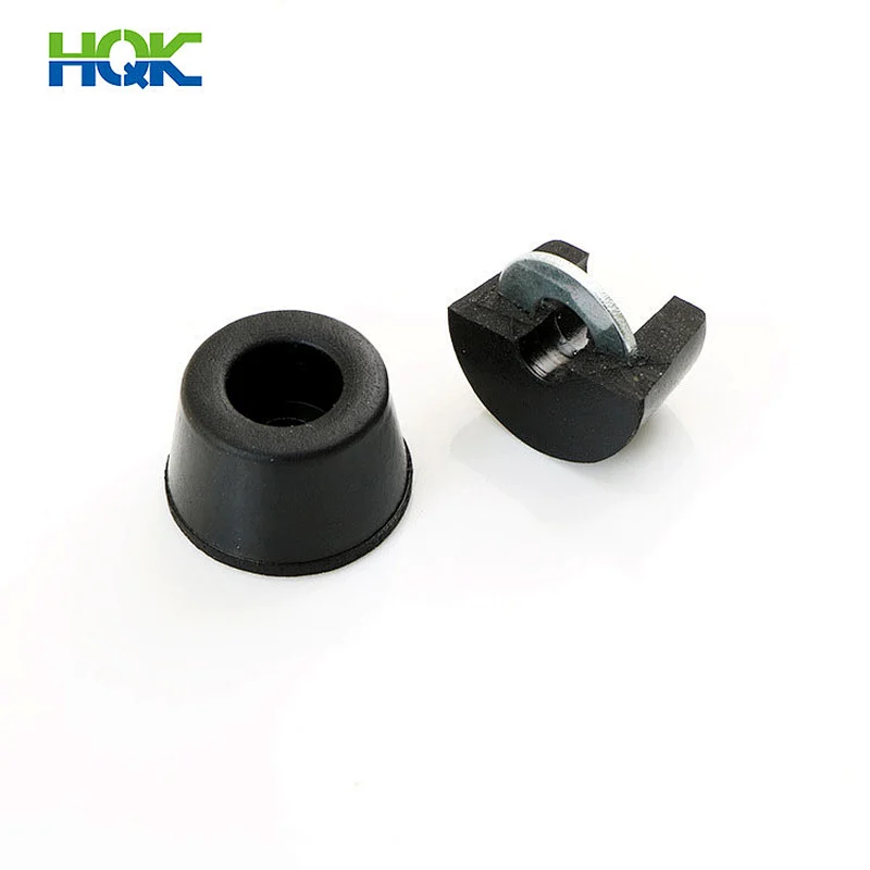 Shock-absorbing environmental protection rubber feet with gaskets for furniture