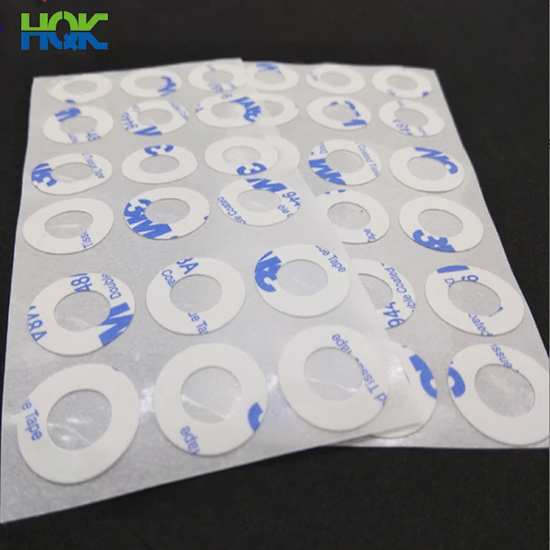 Custom 3m adhesive sticky shockproof silicone rubber o-ring gasket