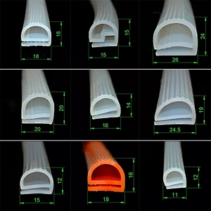Customized Heat & Low Temperature Resistant E P Shaped Silicone Rubber Seal Strip for Oven Door Seal