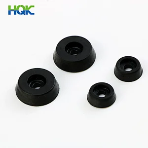 Shock-absorbing environmental protection rubber feet with gaskets for furniture