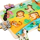 Wholesale High Quality Popular Selling Wooden Educational Pegged Puzzle Toys For 3+ Kids